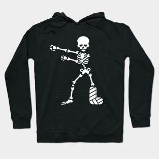 Broken leg plaster floss dance flossing skeleton Hoodie